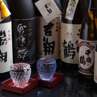 Over 20 types of local sake <Chitose Tsuru>. Limited edition alcohol available only at directly managed stores ◎