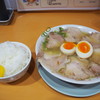 天天有 - 料理写真:煮卵チャーシューメン ＆ ライス 小