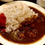 つゆ下 梅の花 - 【2019.7.5(金)】牛たんカレーセット(並盛)972円の牛たんカレー