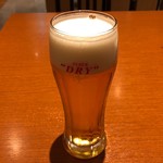 Umaya Kagoshima Ten - 生ビール 580円。