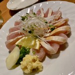 Bistro Kazamidori - 鶏刺身！