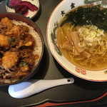 Daikin - かき揚げ丼 半ラーメンセット 
                        850円