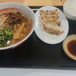 Tokushima Ramen Men Ou Ion Ayagawa Ten - 徳島ラーメン+餃子セット