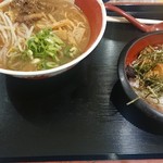 Tokushima Ramen Men Ou Ion Ayagawa Ten - 徳島ラーメン＋叉焼丼セット