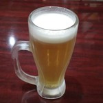 鴻金餃子房 - 生ビール380円　量的には満足できますよ