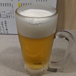 Sen no Hana - まずは生ビールで喉を潤します