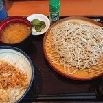 Ten-don Tenya Shizu Ten - うなぎ蒲焼きの小天丼とそばのセット　￥890-