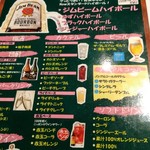 ワインとオマール海老の店 UOMO - ドリンクメニュー