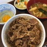 Sukiya Sapporo Yamahana Ten - 牛丼3点セットミニ 440円