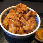 うどん家 こむぎ - セットのかしわ天丼