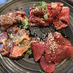 Shichirin Yakiniku Anan Dainichi Ten - お肉4種盛り