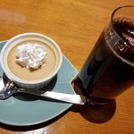 えんの蔵 - アイスコーヒーとプリン