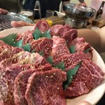 炭火焼肉だるま - 三種類盛り合わせ