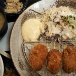 お食事処 ゆらら亭 - 2019/5/3　広島県産カキフライ定食