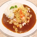 San Marco Hamamatsu Entetsu Ten - モッツァレラチーズとシーフードカレー