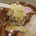 Nagaragawa Service Area (Kudari Sen) Food Court Corner - かための中細ちぢれ麺と分厚いチャーシュー