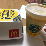 マクドナルド - マウントレーニアのカフェラテとコラボしたシェイクも