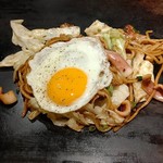 狸狸亭 - ●焼きそばﾗﾝﾁ(豚･ｲｶ)1000+さいころｽﾃｰｷ1880＋税150=3,030円 2019年09月