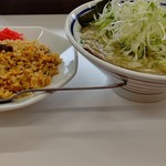 Moyashi Ramen Michinoku - こってりねぎしおラーメン､半チャーハン 計1160円 個別の値段は忘れましたww