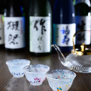 【女店主精选的日本酒】 衬托料理的名酒，时令美酒