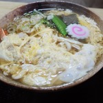 末広庵生そば - 天とじうどん