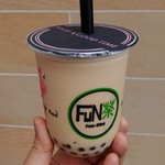 Fun Cha Fuse Ten - 熟成紅茶ミルクティー･M（450円）