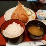 かつ芳 - 自由定食830円