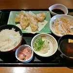 Washoku Sato Wakae Ten - 鶏天定食（753円）