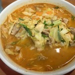 Hidakaya Ayase Rietta Ten - モツ野菜ラーメン620円(2019.9.24)