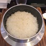 Michi no Eki Rice Land Fukagawa - 釜炊き白米　攪拌前