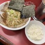 Ramen Koyasu - ネギチャーシューメン1000円＋半ライス150円