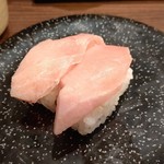 Kaiten Sushi Kaiko - ●ランチ利用 (一皿2貫) 鮑アワビ 360X2＋上トロ 360X2＋上トロ鉄火 360+税=1,980円 2019年10月