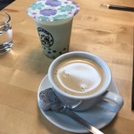 CAFE LABO HAMADA - ホットコーヒーとタピオカ抹茶ミルクティ