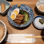 Oden Washoku Ginza Ogura Marunochi Tokia Ten - 味玉入り豚の角煮定食 1,250円