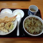 東家 - 天丼セット　１０００円