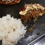 千房 - お好み+焼き飯①