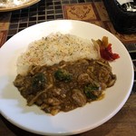 [Curry Senmon Ten] Maruyama Kyoju. - しびれ鶏カレー、挽肉入り