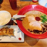 Hakata Ippudo Nishinomiya Kitaguchi Ten - 赤丸味噌Aセット