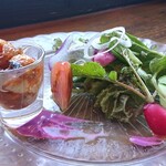 隠れ茶房 茶蔵カフェ - 彩りサラダ。