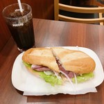 Doutor Coffee Shop Yokosuka Otakicho Ten - ブレンドS(アイス)/炭焼きローストビーフ