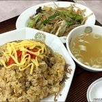 中華料理 喜楽 - 炒飯+野菜炒め