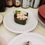 Uobei Asahikawa Nagayama Ten - 真鱈白子ぐんかん、100円(＋税）