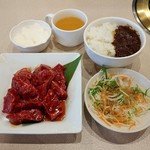 Yakiniku Juju Karubi Hachinohe Nosato Ekimae Ten - 厚切りハラミランチ･200g（1166円）