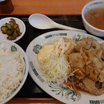 Hidakaya Chofu Kitaguchi Ten - 生姜焼き定食。