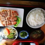 Ramen Takemi - 若鳥の網焼き定食 800円