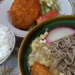 力そば - そば定食　650円