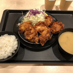 Matsu no Ya Handa Ten - 唐揚げ定食650円。