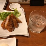 寿司居酒屋 きらく - マグロカツと黒霧島