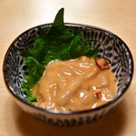 魚貞 - イカの塩辛(自家製)@400円