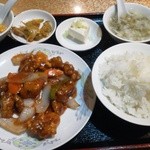 隆昌飯店 - 酢豚定食（\650）